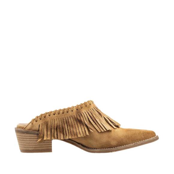 NEW ANTELOPE dabney mules in taupe suede - Picture 2 of 5